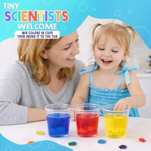 Fizzy Bath Color Tablets for Kids - 150 Non-Toxic Bath Bombs