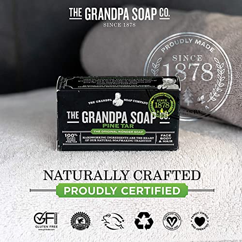 Grandpa's Soap Pine Tar 4.25 oz (Pack of 4)