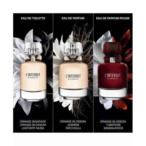 Givenchy L'INTERDIT 3- Piece Gift Set for Women (2.7 Oz Eau De Parfum Spray + 2.5 Oz Body Lotion + 2.5 Oz Shower Oil)