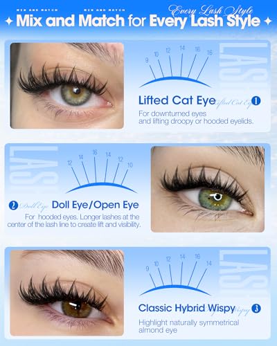 Manga Lash Clusters 9-16mm Wispy Eyelash Extensions