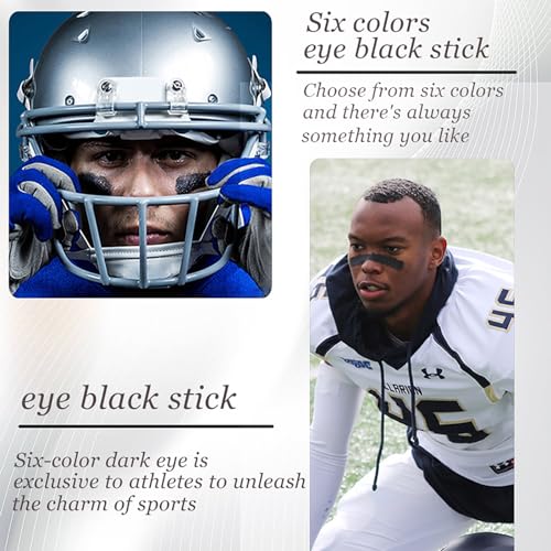 Eye Black Stick for Sports, 6-Piece Face Paint Set