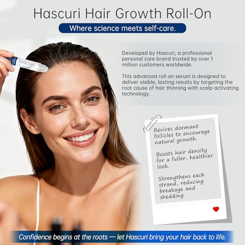 Botanical Hair Serum Roll-On for Thinning Hair with Rosemary & Redensyl