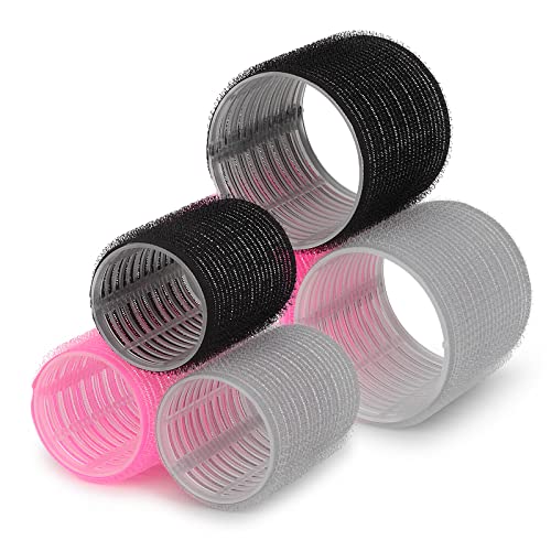 Self-Grip Hair Rollers Set - 13 Piece Heatless Curler Kit