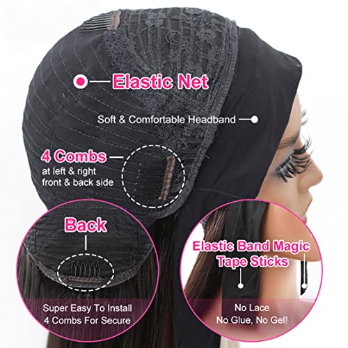 Celiarita Deep Wave Headband Wig 18" Human Hair