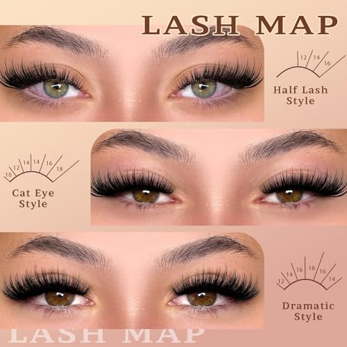 80D 100D Thick Fluffy Lash Clusters Kit 10-18mm DIY
