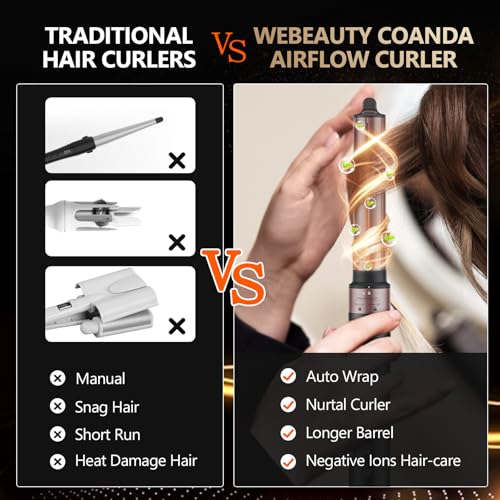 Webeauty 3-in-1 Hot Air Styler Blow Dryer Curling Iron