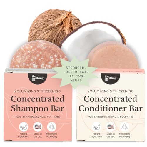 Volumizing Shampoo & Conditioner Bar Set for Fine Hair