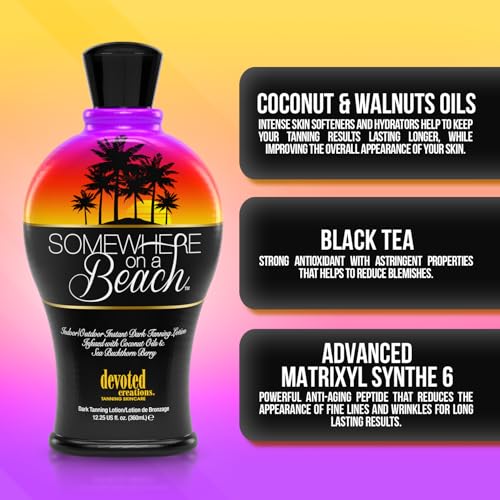 Somewhere on a Beach Instant Dark Tanning Lotion 12.25 oz
