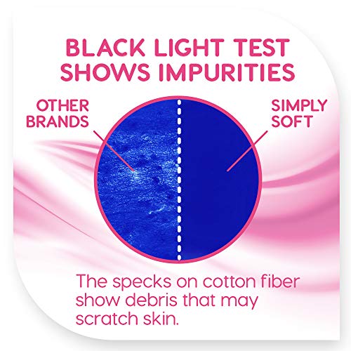 Simply Soft Premium Cotton Pads, 100% Natural and Lint-Free Cotton, Hypoallergenic (330 Count)