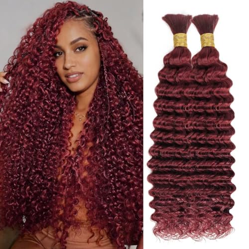 Boho Hair for Braiding, Curly Virgin Human Braiding Women, 12A