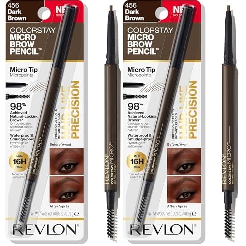 COVERGIRL Perfect Point Plus Lashline, Breezy Brown, Micro Eye Pencil, Ultra-Precise 1.5 Millimeter Tip, Creamy Gel Formula, Clean & Vegan, Talc-Free, Waterproof, 0.002oz (Pack of 2)
