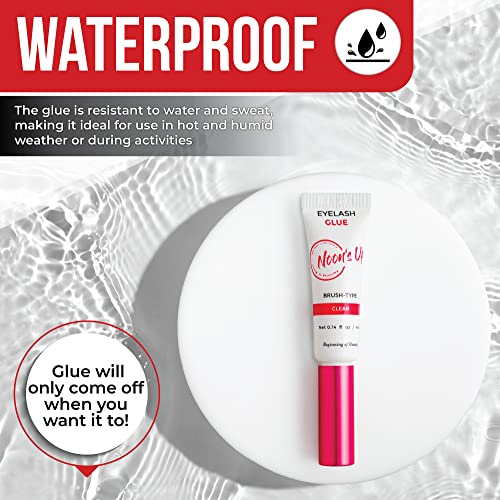 NOON'S UP Black Lash Glue - Waterproof, 24-Hour Strong Hold