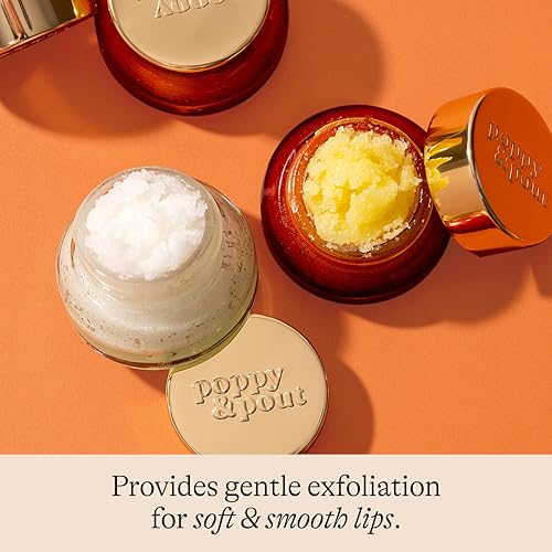 Poppy & Pout Sweet Mint Natural Lip Scrub | Sugar Exfoliator