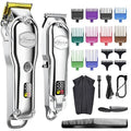 Hatteker Hair Clipper for Men IPX7 Waterproof Cordless Barber Clipper for Hair Cutting Kit with T-Blade Trimmer Beard Trimmer Clipper Professional USB Rechargeable
