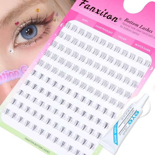 Cluster Lashes 280 pcs Lash Clusters D Curl Volume Eyelashes Extensions 9-16 mm Mix 40D+50D Individual Lashes Thin Band Eyelashes Cluster for DIY Lash Extension Beginners (Lash Clusters 0.07 D)