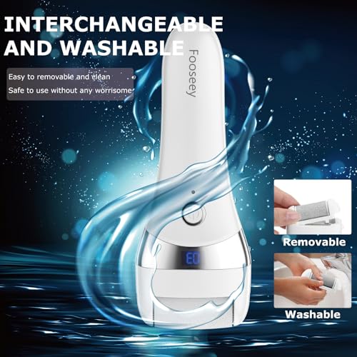Electric Foot Callus Remover with 3 Heads & 3 Speeds