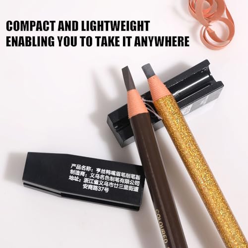 Booge 2-in-1 Duckbill Eyebrow Pencil Sharpener Tool for Peel Off Pencils - 5 Pack