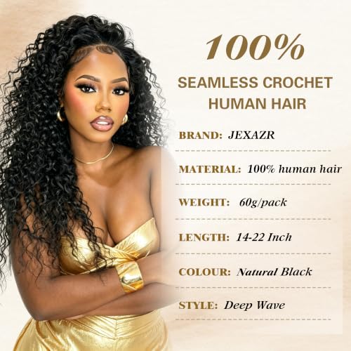Feather Crochet Hair 14 Inch 120g Human Hair Extensions
