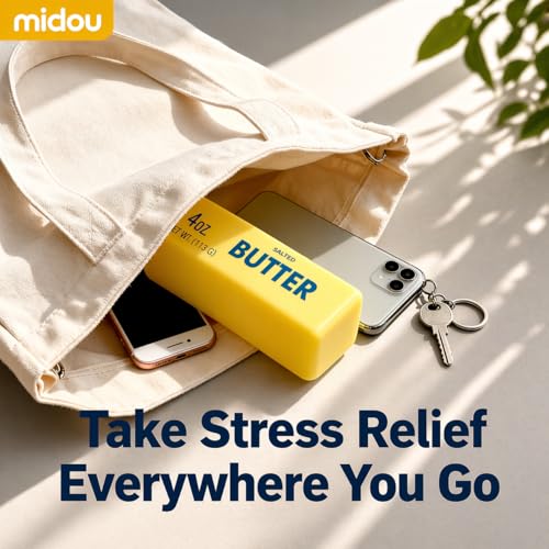 Midou Dumpling Squishy Butter Stress Relief Toy Slow Rising Sensory Fidget for Anxiety