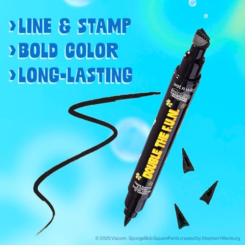wet n wild SpongeBob Dual-Ended Liquid Eyeliner & Stamp