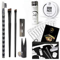 Eyebrow Mapping Kit with Ink String, Paste, Pencil & 20 Stencils