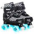 Nattork Adjustable Roller Skates for Kids & Teens - Light-Up Wheels