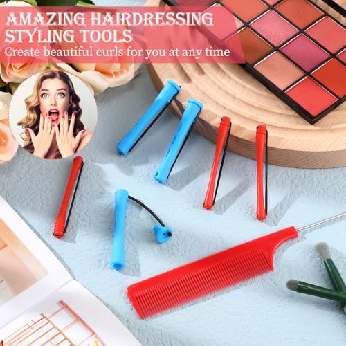 WILLBOND 72 Pcs Hair Perm Rods Set with Pintail Comb