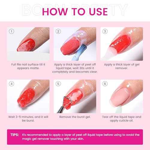 Gel Nail Polish Remover,Professional(1-pack), 15ml/0.5 fl oz, Liquid Formula, Paraben-free, For Natural and Long-lasting Gel Polish Removal for Nail.