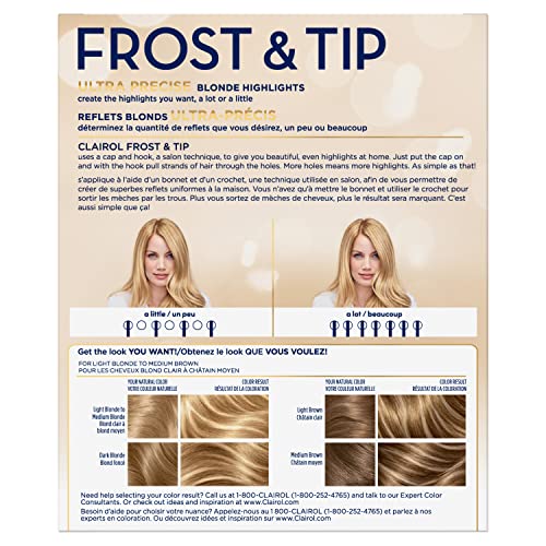 Clairol Nice'n Easy Frost & Tip Original Hair Dye, Light Blonde to Medium Brown Hair Color, Pack of 3