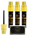 Yogic Mantra Shringar Bindi Liquid Black Color Kumkum (3 Bottles Bundle with TeaLegacy Free Sample) Premium Kum Kum with Almond, Aloe Extracts For Bindi Dots, Tikka Bindis & Temporary Tattoo