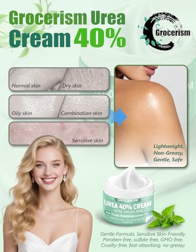 Grocerism 40% Urea Cream with Salicylic Acid for Feet & Hands