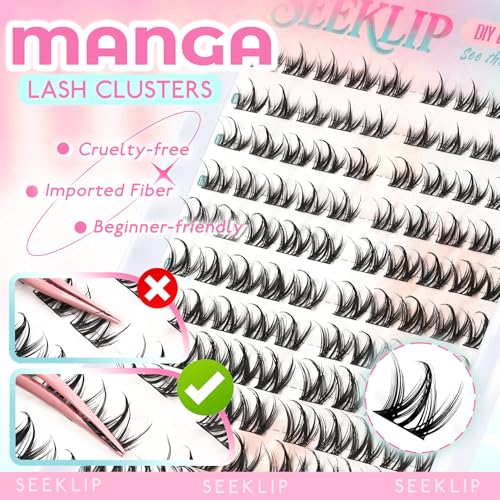 Spiky Manga Lash Clusters 8-16MM 120Pcs DIY Eyelash Extensions