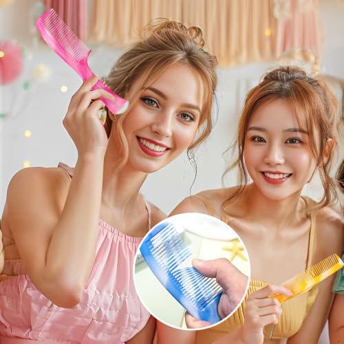 Hair Comb Set 4-Piece | Wide Tooth, Fine Tooth & Rat Tail