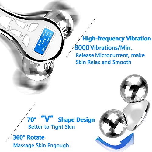 4D Microcurrent Face Lift Massager with Vibration & Light Therapy