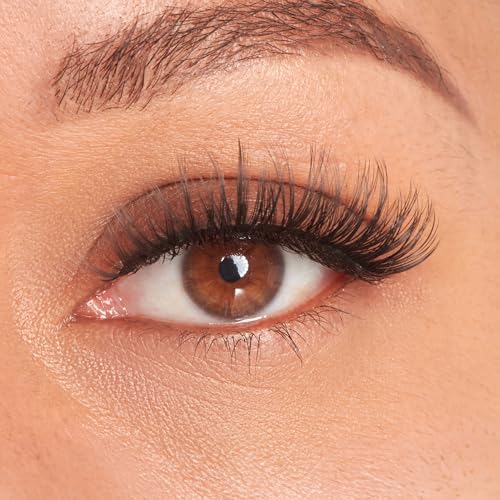 KISS Lash Couture LuXtensions Collection False Eyelashes, Flat Lash Technology, Super Slim Lash Band, Real Lash Extension Fibers, Reusable, Style ¡®Royal Satin¡¯, 10mm,1 Pair Strip Lashes
