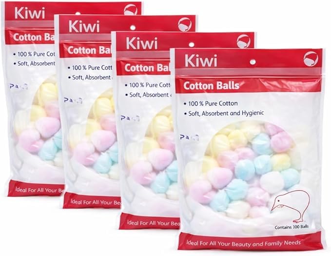 Cotton Balls Pack - 200 Soft, Lint-Free, Absorbent Makeup & Skincare Cotton