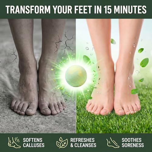 Tea Tree Oil Foot Soak Balls with Epsom Salt - 9 Pack for Tired Feet