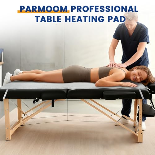 Massage Table Warmer Heating Pad Professional Massage Bed Warmer with 4 Timer, 8 Heat Settings, Overheat Protection for Massage Bed & Spa, Thickened & Soft Fleece, 30" x 71"