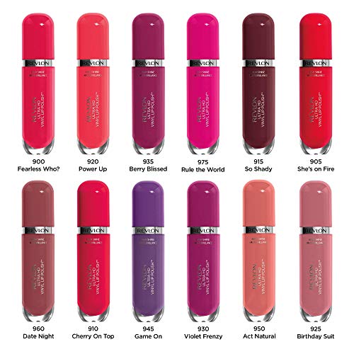 Revlon Ultra HD Vinyl Lip Polish, Liquid Lipstick, Birthday Suit, Mauve Nude Gloss