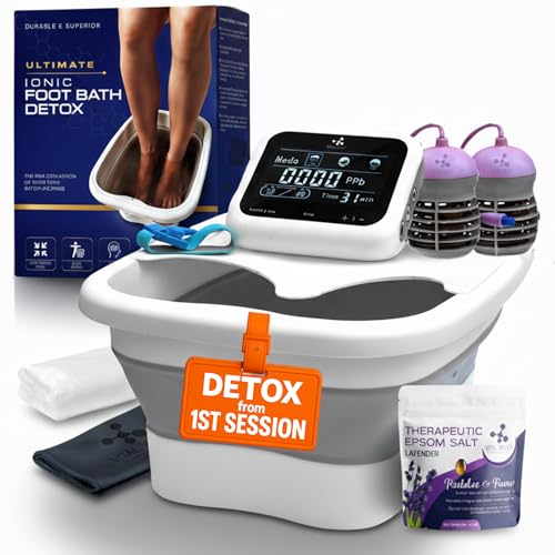 Ionic Foot Bath Detox Machine with Touch Display - Complete Spa Kit