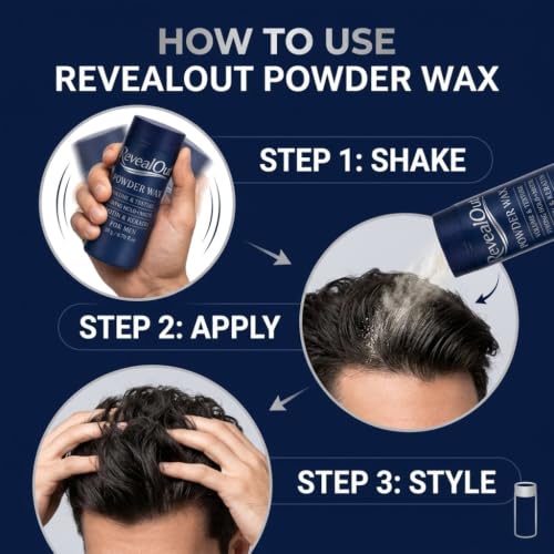 Hair Powder Wax for Men - Instant Volume & Matte Finish