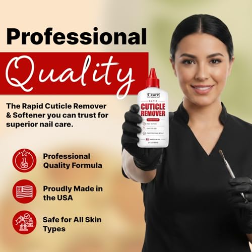 C CARE Rapid Cuticle Remover Gel 2 oz - Fragrance-Free Nail Treatment