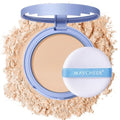 Oil Control Face Pressed Powder,Matte Smooth Setting Powder Makeup,Waterproof Long-Lasting Makeup Setting Powder,Oil Control Flawless Finish,Lightweight,Residue-Free (02 NATURAL BEIGE)