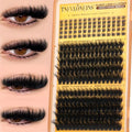 Fluffy Eyelash Clusters 260D+300D Mink Lashes Extensions