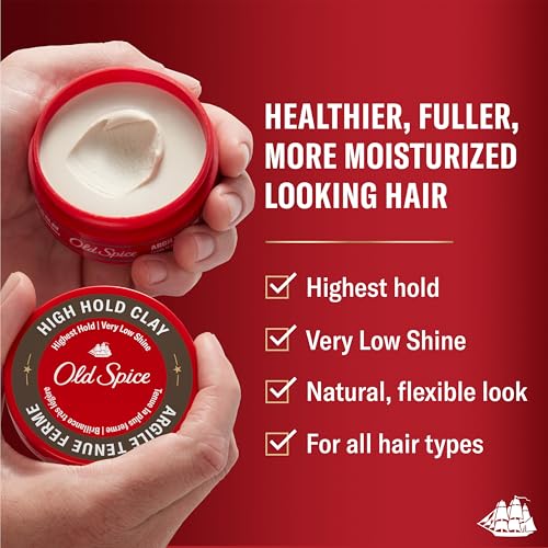 Old Spice Men's High Hold Styling Clay - 2.22 oz