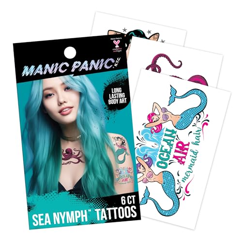 Savvi Manic Panic Sea Nymph Temporary Tattoos - 36 Pack