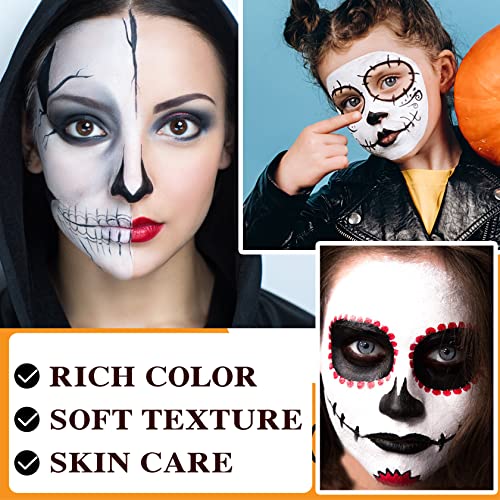 Face Body Nose Paint Stick, Clown Makeup Black Cream-Blendable, Waterproof Eyeblack, Long Lasting Professional SFX Cosplay Festival Stage Halloween Makeup