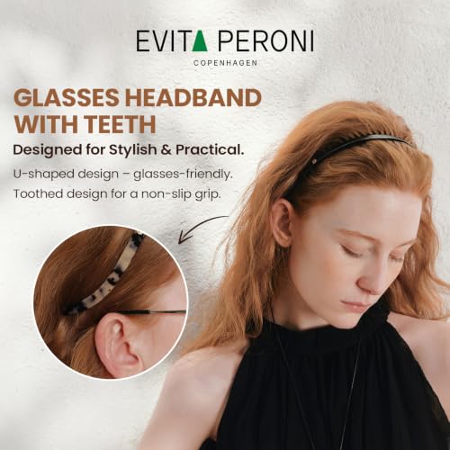 Evita Peroni Amber Tooth-Headband for Glasses, Non-Slip U-Shape Comfort