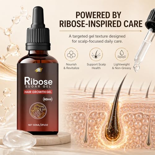 2-Pack Deoxy-D-Ribose Hair Growth Gel for Scalp & Hair Care, 60ML
