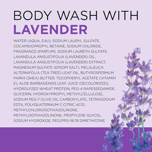 Dr Teal's Body Wash with Pure Epsom Salt, Soothe & Sleep with Lavender, 24 fl oz (Pack of 2) (Packaging May Vary)